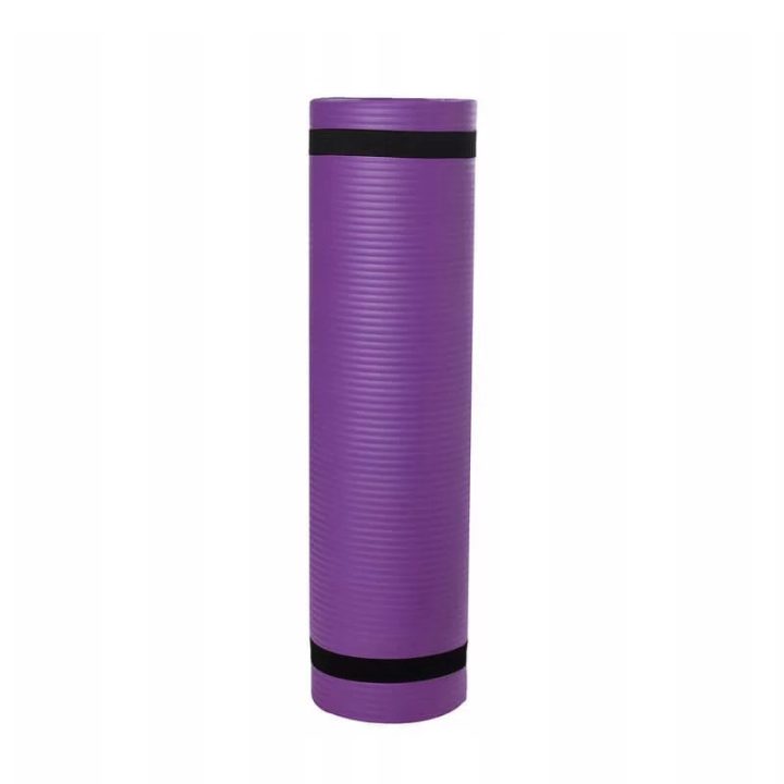 Килимок для йоги та фітнесу Power System PS-4017 NBR Fitness Yoga Mat Plus Purple (180х61х1) - Зображення 6