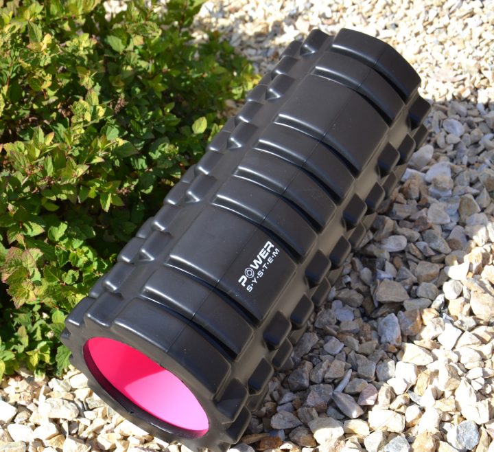 Масажний ролик (роллер) Power System PS-4050 Fitness Foam Roller Black/Pink (33x15см.) - Зображення 4