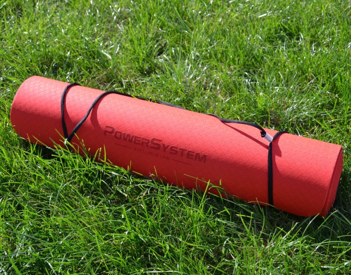 Килимок для йоги та фітнесу Power System PS-4060 TPE Yoga Mat Premium Red (183х61х0.6) - Зображення 6