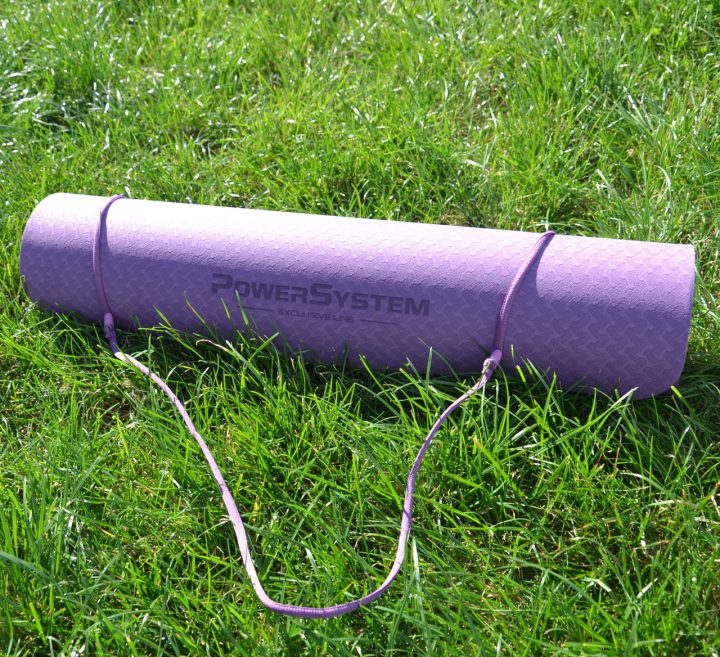 Килимок для йоги та фітнесу Power System PS-4060 TPE Yoga Mat Premium Purple (183х61х0.6) - Зображення 3