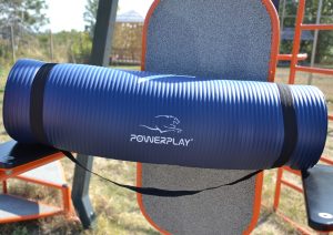 Килимок для йоги та фітнесу PowerPlay 4151 NBR Performance Mat Синій (183x61x1.2) - Зображення 8