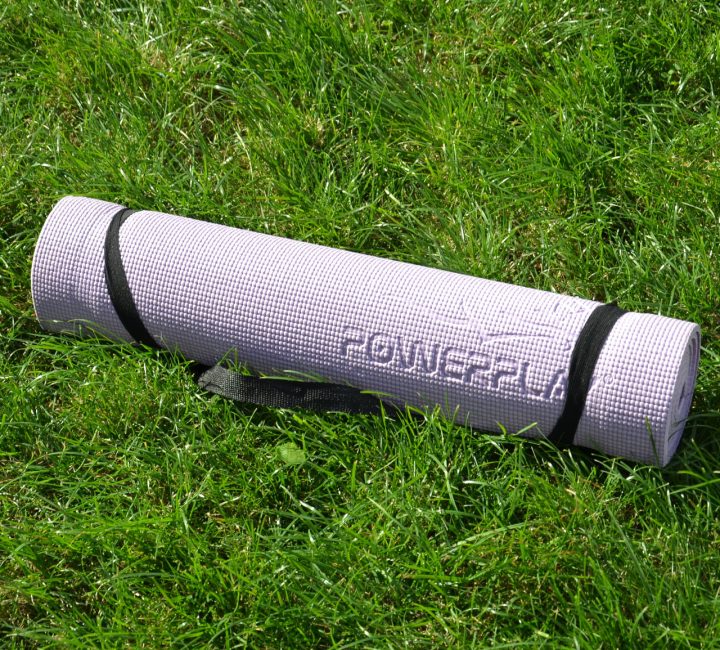 Килимок для йоги та фітнесу PowerPlay 4010 PVC Yoga Mat Лавандовий (173x61x0.6) - Зображення 6