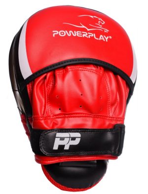Лапи боксерські PowerPlay 3050 Чорно-Червоні PU [пара] - Зображення 5