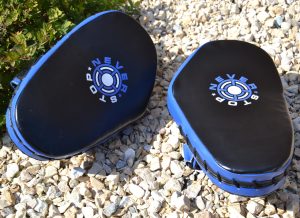 Лапи боксерські PowerPlay 3051 Чорно-Сині PU [пара] - Зображення 9