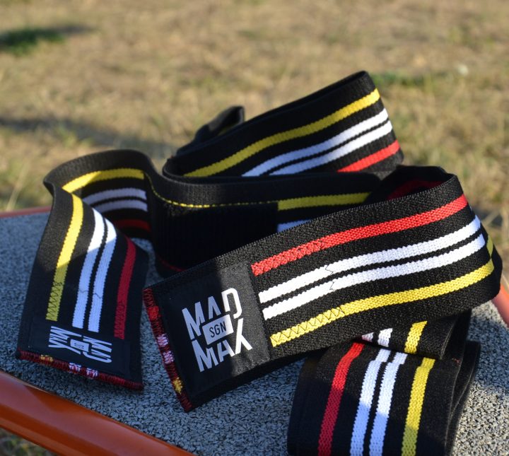 Бинти на коліна MadMax MFA-292 Knee Wraps Black - Зображення 5