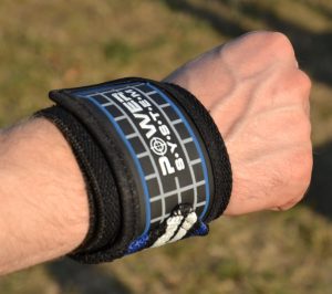 Бинти для зап'ясть (кистьові бинти) Power System PS-3500 Wrist Wraps  Blue/Black  (пара) - Зображення 4