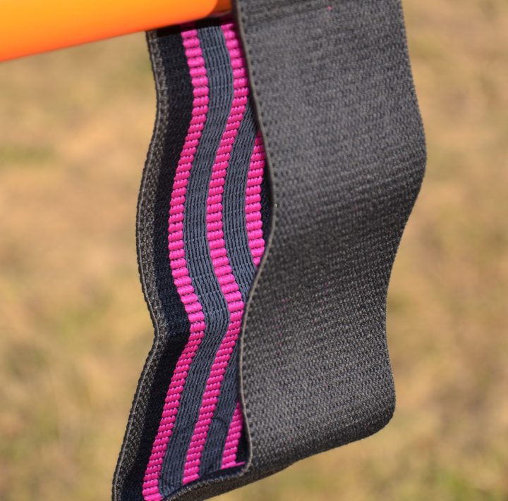 Тканева гумка для фітнесу та спорту Power System PS-4091 Booty Band LVL 1 Black/Pink (d_64 см. 18-23кг.) - Зображення 6