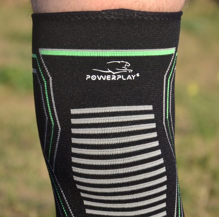 Наколінники PowerPlay 4099 Knee Support Чорно/Зелені S/M (пара) - Зображення 9