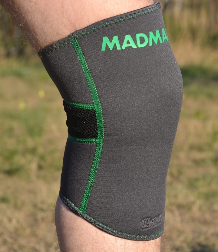 Наколінник MadMax MFA-294 Zahoprene Knee Support Dark Grey/Green (1шт.) M - Зображення 5