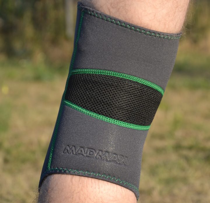 Наколінник MadMax MFA-294 Zahoprene Knee Support Dark Grey/Green (1шт.) M - Зображення 7
