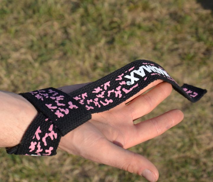 Лямки для тяги MadMax Camo Power Wrist Straps Camo/Pink - Зображення 6