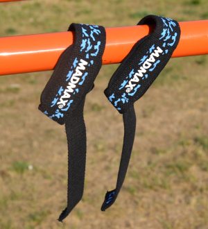 Лямки для тяги MadMax Camo Power Wrist Straps Camo/Light Blue - Зображення 6