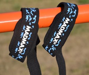 Лямки для тяги MadMax Camo Power Wrist Straps Camo/Light Blue - Зображення 7