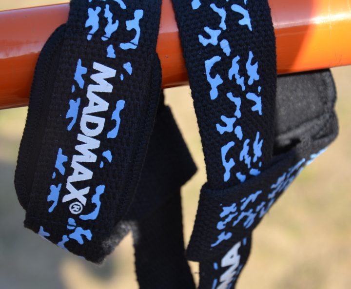 Лямки для тяги MadMax Camo Power Wrist Straps Camo/Light Blue - Зображення 10