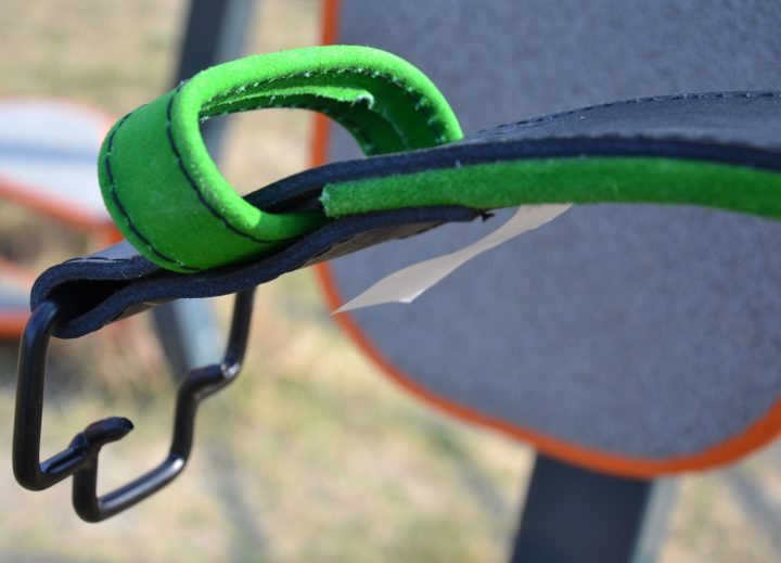 Пояс для важкої атлетики MadMax MFB-302 Quick Release Belt шкіряний Black/Green L - Зображення 9