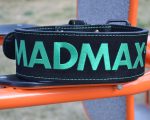 Пояс для важкої атлетики MadMax MFB-301 Suede Single Prong шкіряний Black/Green XL - Зображення 9