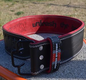 Пояс для важкої атлетики Power System PS-3830 Beast шкіряний Black/Red M - Зображення 5