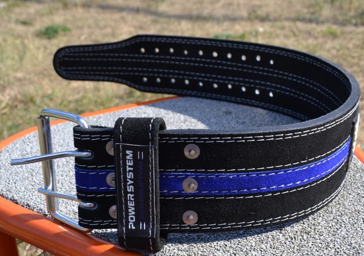 Пояс для пауерліфтингу Power System PS-3800 PowerLifting шкіряний Black/Blue Line XL - Зображення 10