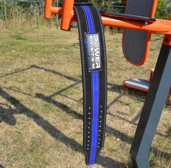 Пояс для пауерліфтингу Power System PS-3800 PowerLifting шкіряний Black/Blue Line XXL - Зображення 8
