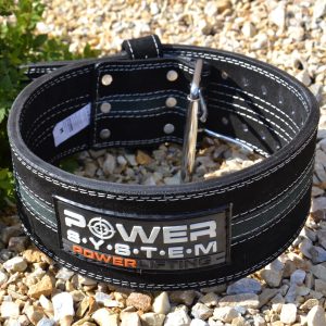 Пояс для пауерліфтингу Power System PS-3800  PowerLifting шкіряний Black/Grey Line XL - Зображення 5