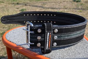Пояс для пауерліфтингу Power System PS-3800  PowerLifting шкіряний Black/Grey Line XL - Зображення 10
