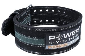 Пояс для пауерліфтингу Power System PS-3800  PowerLifting шкіряний Black/Grey Line XL - Зображення 1