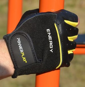 Рукавички для фітнесу PowerPlay 9058 Energy чорно-жовті M - Зображення 5
