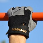 Рукавички для фітнесу MadMax MFG-871 Damasteel Grey/Black S - Зображення 9
