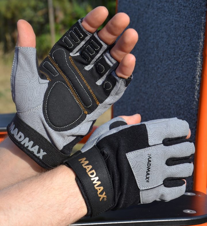 Рукавички для фітнесу MadMax MFG-871 Damasteel Grey/Black XXL - Зображення 6