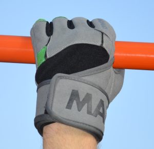 Рукавички для фітнесу MadMax MFG-860 Wild Grey/Green L - Зображення 10
