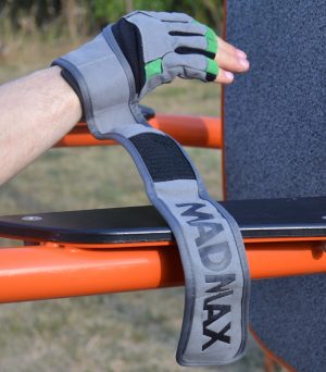 Рукавички для фітнесу MadMax MFG-860 Wild Grey/Green L - Зображення 9