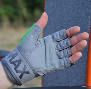 Рукавички для фітнесу MadMax MFG-860 Wild Grey/Green L - Зображення 4
