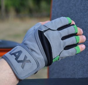 Рукавички для фітнесу MadMax MFG-860 Wild Grey/Green L - Зображення 3