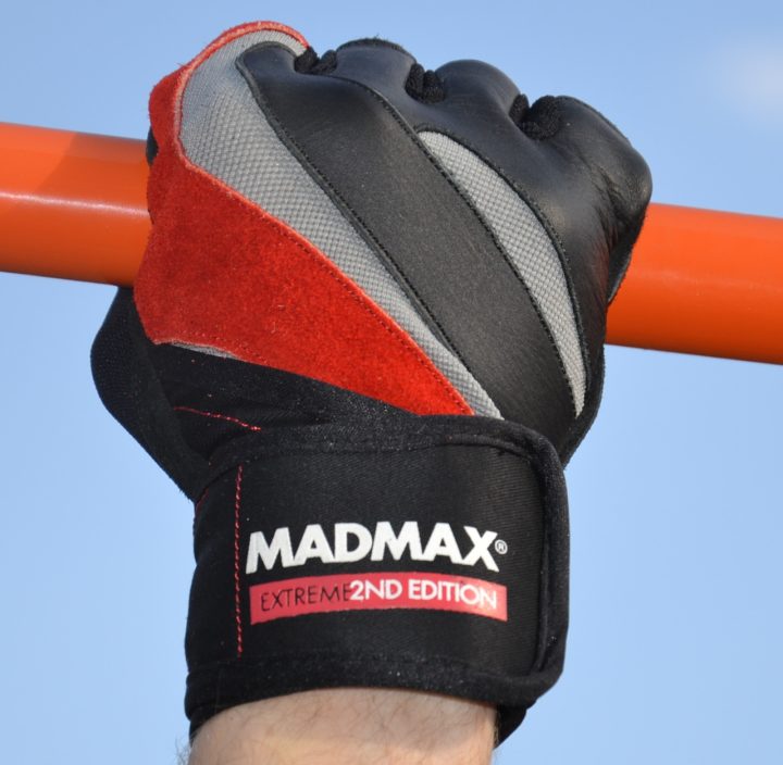 Рукавички для фітнесу MadMax MFG-568 Extreme 2nd edition Black/Red L - Зображення 9