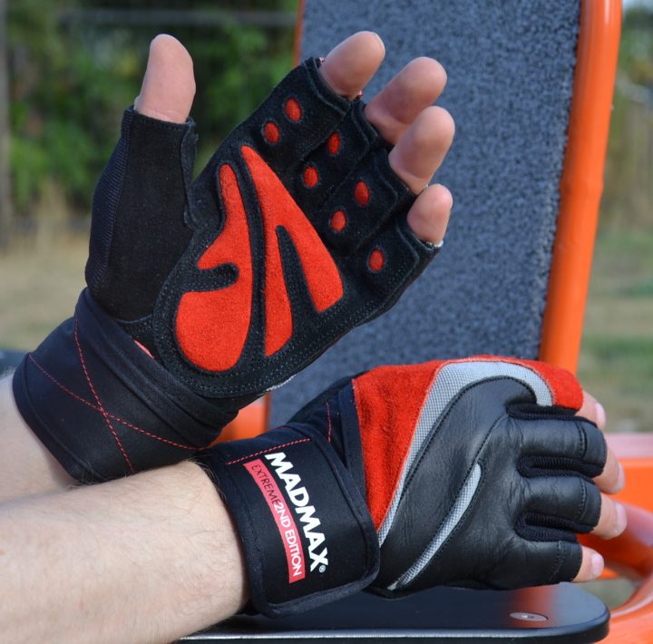 Рукавички для фітнесу MadMax MFG-568 Extreme 2nd edition Black/Red XXL - Зображення 4