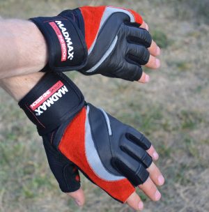 Рукавички для фітнесу MadMax MFG-568 Extreme 2nd edition Black/Red XL - Зображення 6