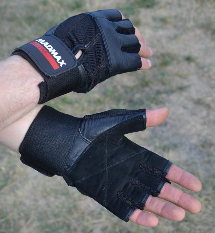 Рукавички для фітнесу MadMax MFG-269 Professional Exclusive Black L - Зображення 7