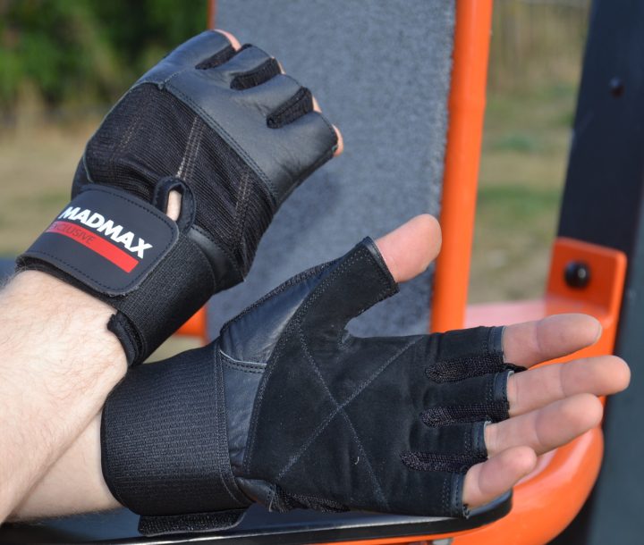 Рукавички для фітнесу MadMax MFG-269 Professional Exclusive Black M - Зображення 4