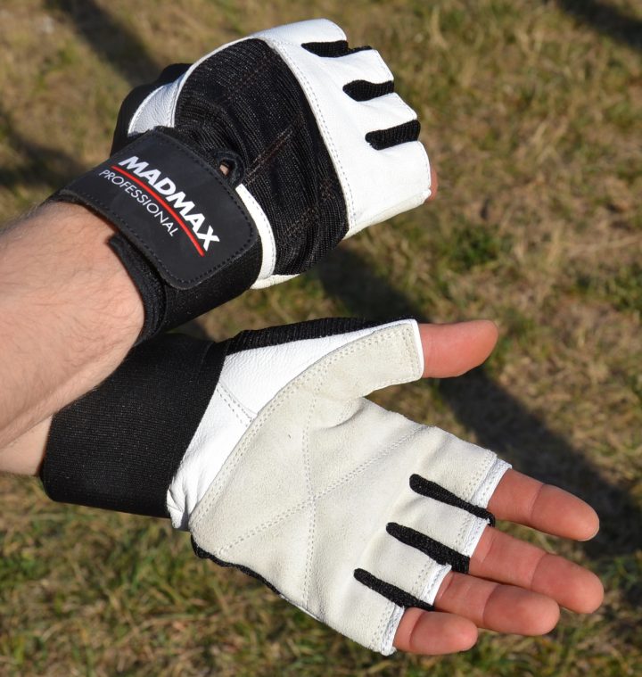 Рукавички для фітнесу MadMax MFG-269 Professional White S - Зображення 7