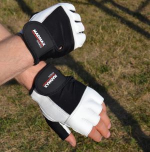 Рукавички для фітнесу MadMax MFG-444 Fitness White XXL - Зображення 6