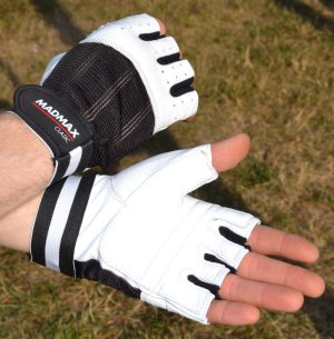 Рукавички для фітнесу MadMax MFG-248 Clasic White XL - Зображення 7