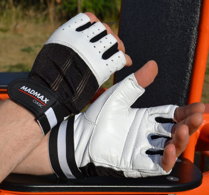 Фітнес рукавички MadMax MFG-248 Classic White XL - Зображення 4