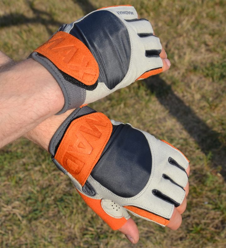 Рукавички для фітнесу MadMax MFG-850 Crazy Grey/Orange XL - Зображення 8