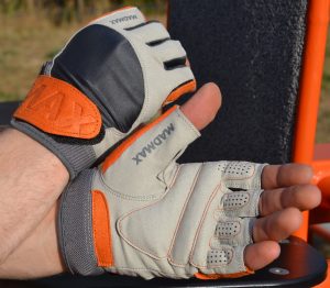Рукавички для фітнесу MadMax MFG-850 Crazy Grey/Orange M - Зображення 6