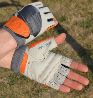 Рукавички для фітнесу MadMax MFG-850 Crazy Grey/Orange M - Зображення 9