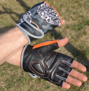 Рукавички для фітнесу MadMax MFG-831 Mti 83.1 Grey/Digital Camo L - Зображення 7