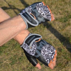 Рукавички для фітнесу MadMax MFG-831 Mti 83.1 Grey/Digital Camo L - Зображення 6