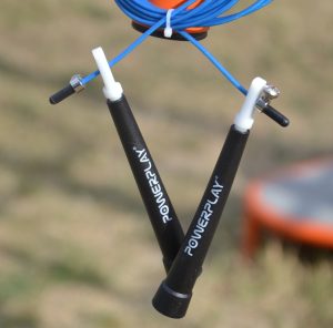 Скакалка швидкісна PowerPlay 4202 Ultra Speed Rope Синя (2,9m.) - Зображення 8