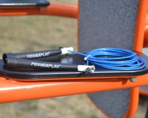 Скакалка швидкісна PowerPlay 4202 Ultra Speed Rope Синя (2,9m.) - Зображення 10