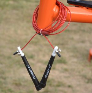 Скакалка швидкісна PowerPlay 4202 Ultra Speed Rope Червона (2,9m.) - Зображення 6